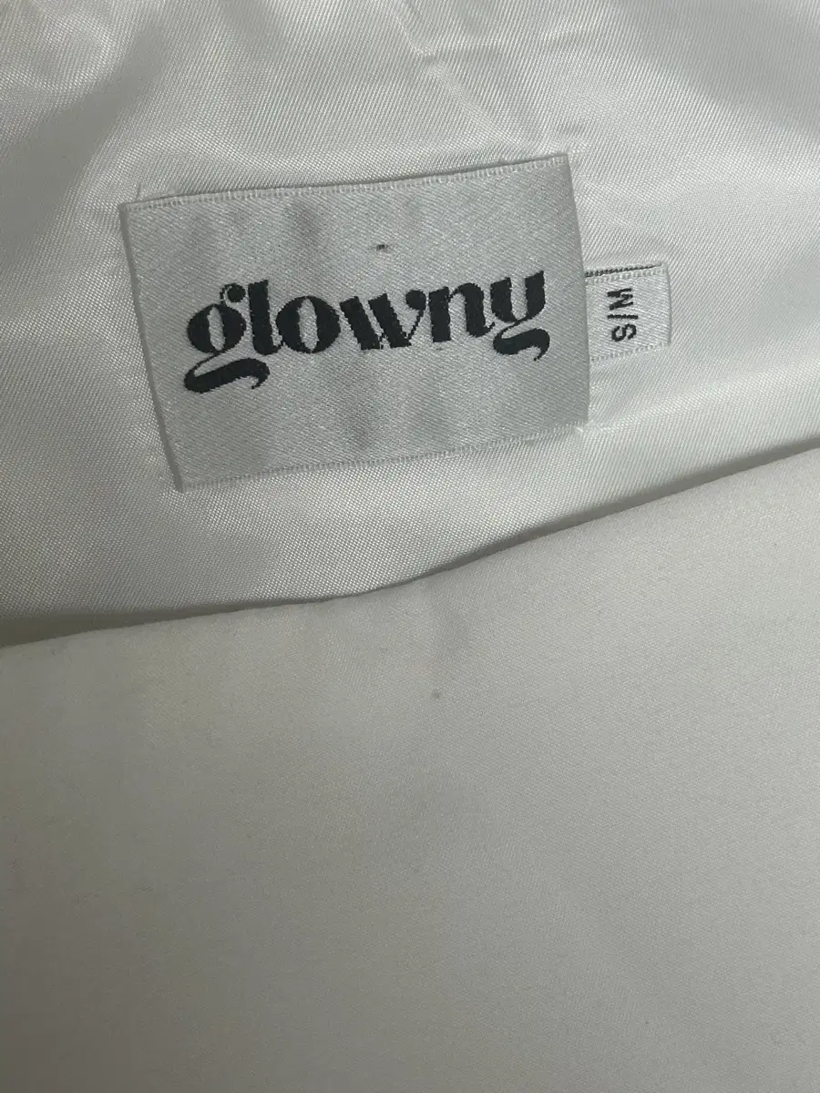 glowny a라인 치마 화이트